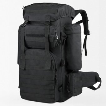 Military hiking backpack Black