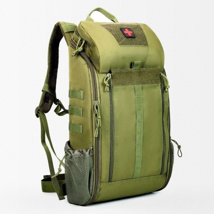 Olive green medical tactical backpack