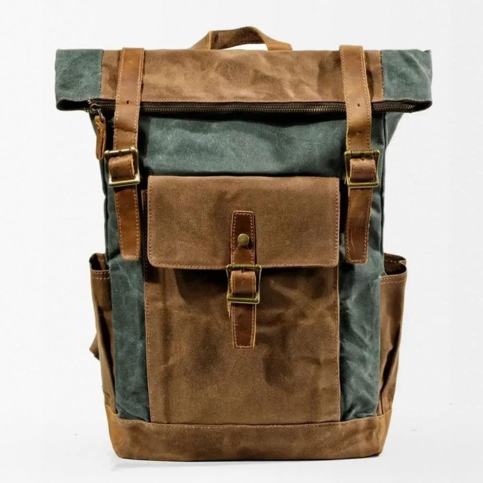 Retro army backpack - Image 8