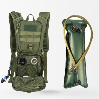Tactical backpack with hydration bladder Olive