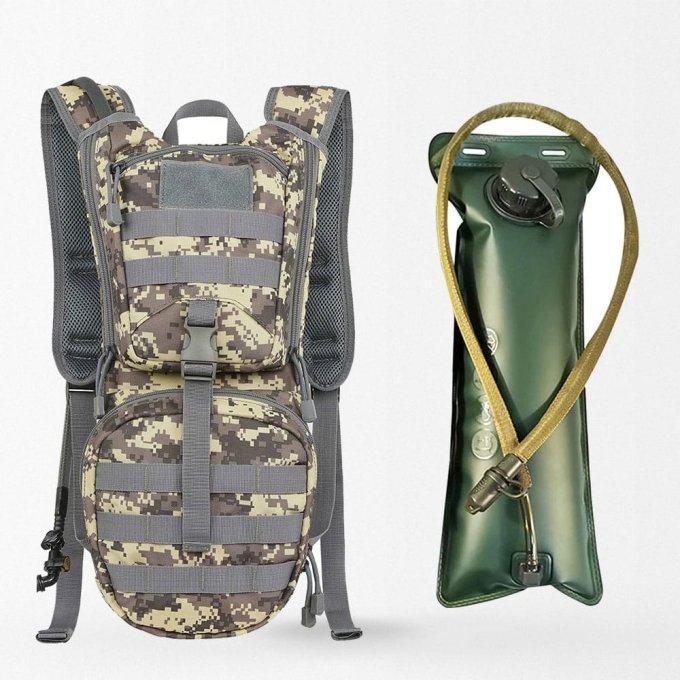 Tactical backpack with hydration bladder UCP