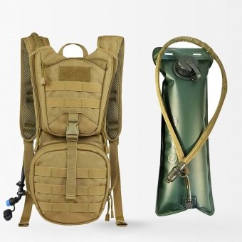 Tactical backpack with hydration bladder Khaki
