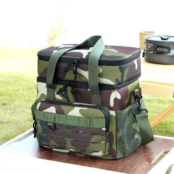 Woodland tactical insulated lunch bag