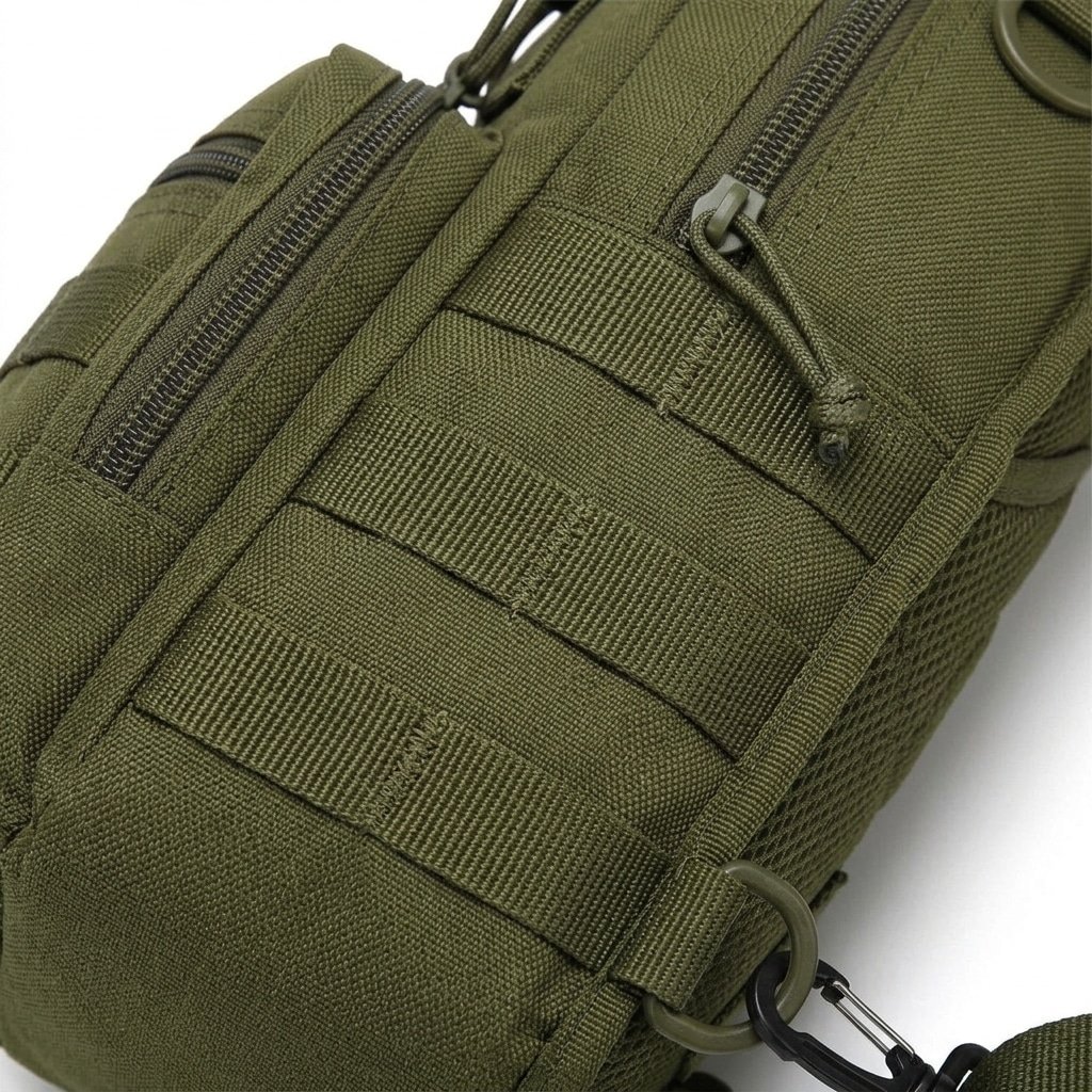 Tactical sling bag olive - Image 3