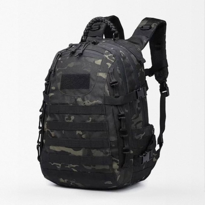 3 day military backpack Molle Multicam Black