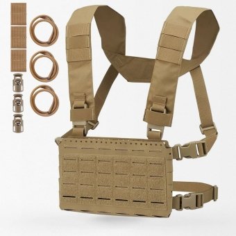 3 mags Molle chest rig "MK5" Coyote Brown