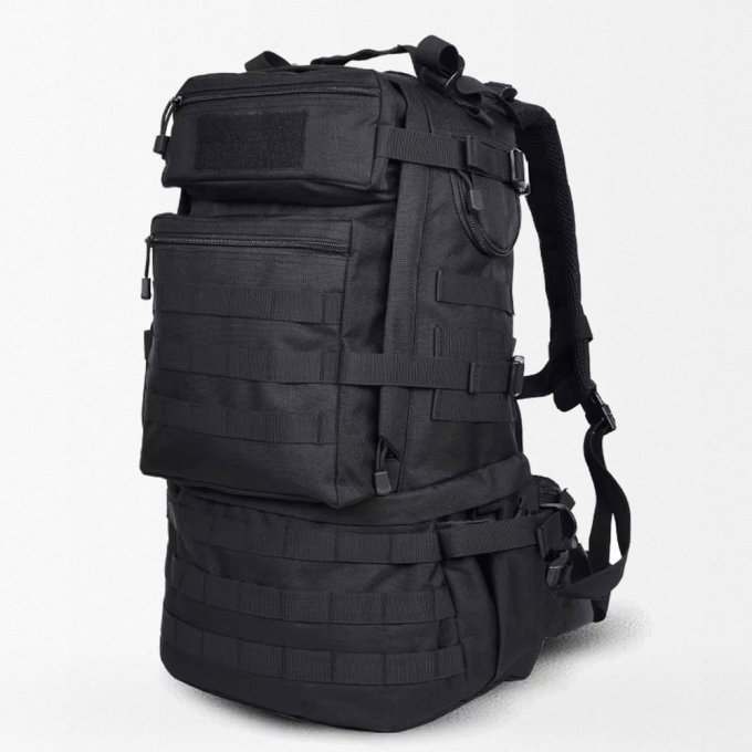 50L molle tactical backpack Black