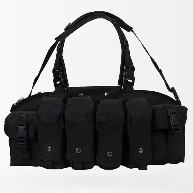 8 mag Black ak chest rig