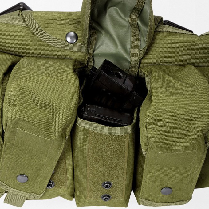 8 mag Olive green ak chest rig - Image 9