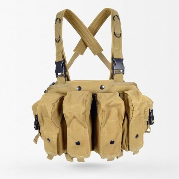 8 mag Tan ak chest rig