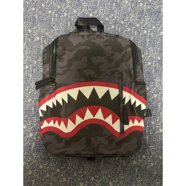 Camo leather backpack photo review