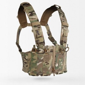 AR 15 chest rig with front zipper "SF" Multicam