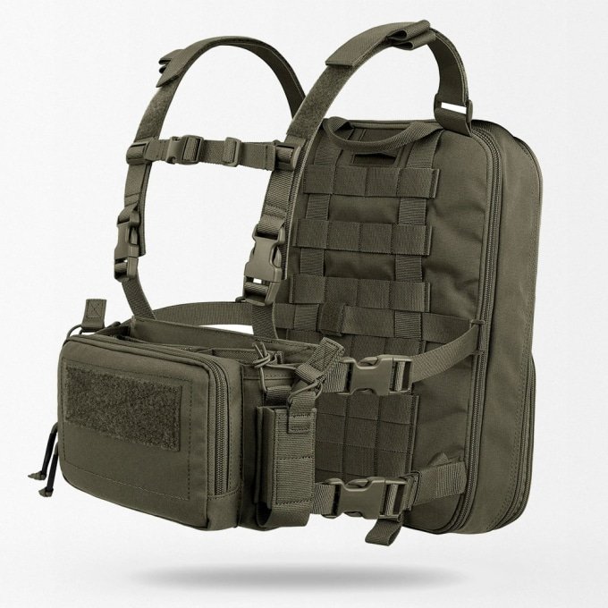 Chest rig with backpack "D3" Ranger Green