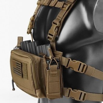 Coyote Brown micro chest rig "D3CRM"