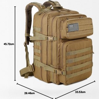 Coyote brown tactical backpack 45L