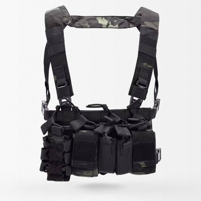 D3CR Multicam Multicam Black chest rig
