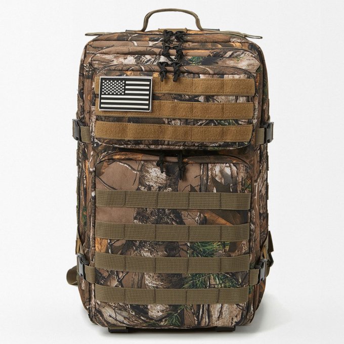 Hunting woods camo backpack 45L