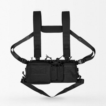 Light chest rig black