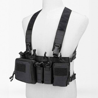 Light chest rig black