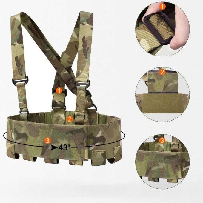Low vis chest rig Cummerbund "KRDX"