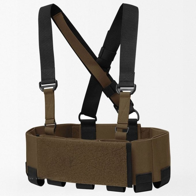 Low vis chest rig Cummerbund "KRDX" Coyote Brown