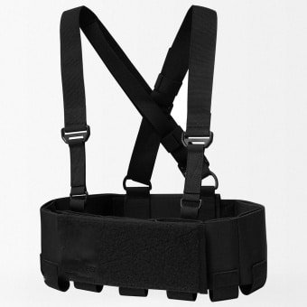 Low vis chest rig Cummerbund "KRDX" Black