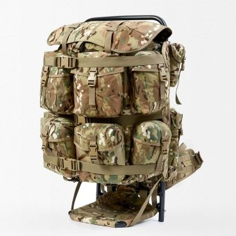 Military rucksack with frame Multicam