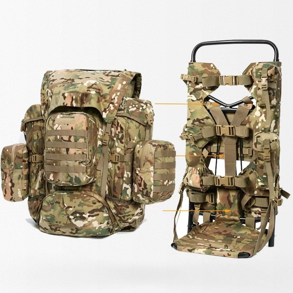 Military rucksack with frame Multicam - Image 8