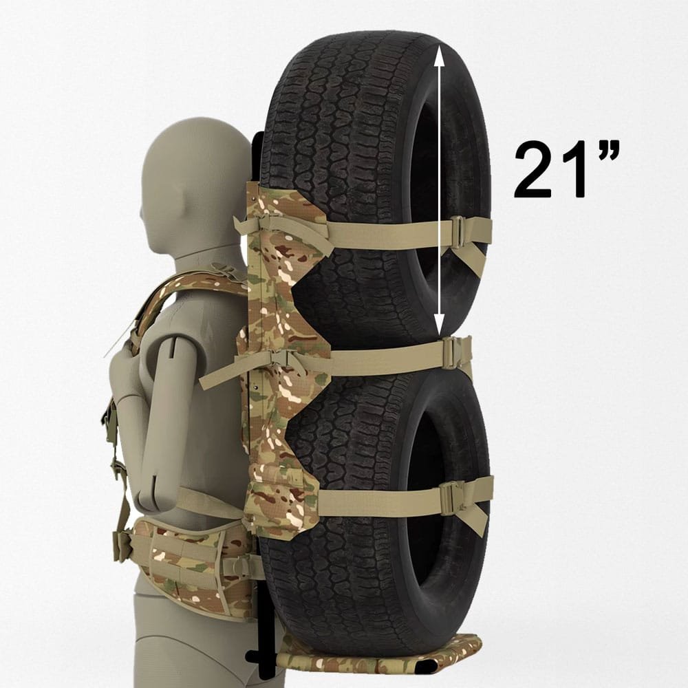 Military rucksack with frame Multicam - Image 9