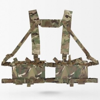 Minimalist chest rig for ar15 type mags (5.56) Multicam