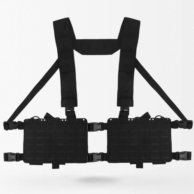 Minimalist chest rig for ar15 type mags (5.56) Black