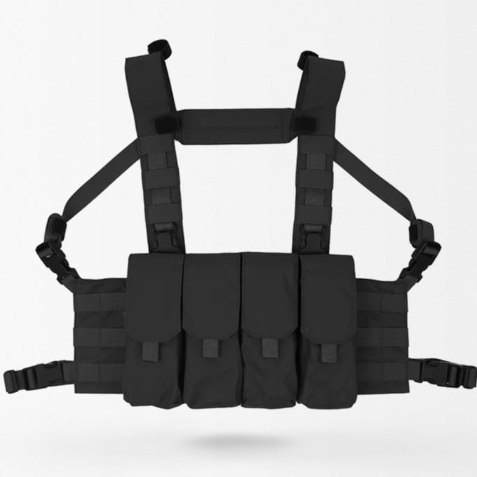 Modern chicom chest rig Black