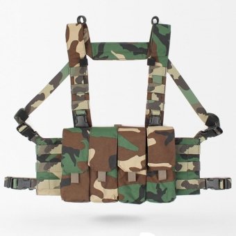 Modern chicom chest rig Woodland