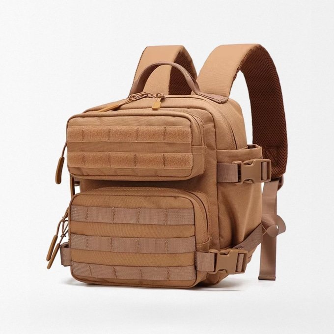 Molle camping backpack Desert Tan