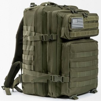 Olive green tactical backpack 45L