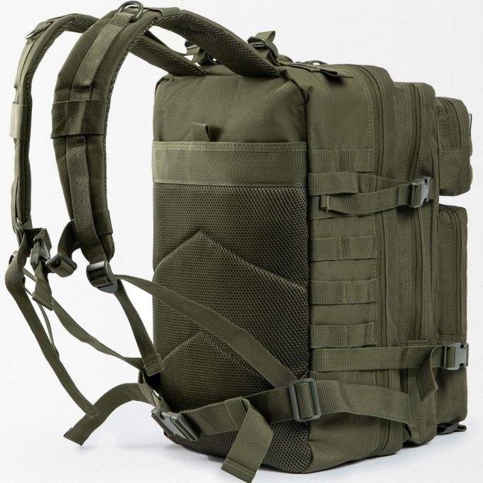 Olive green tactical backpack 45L