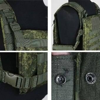 Russian Modular chest rig with front and back plates "6B46"