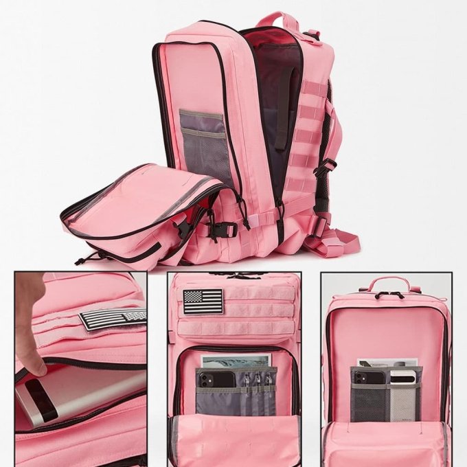 Tactical backpack pink 45L