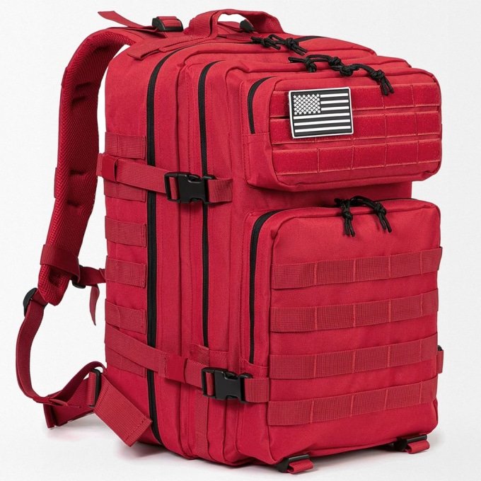 Tactical backpack red 45L