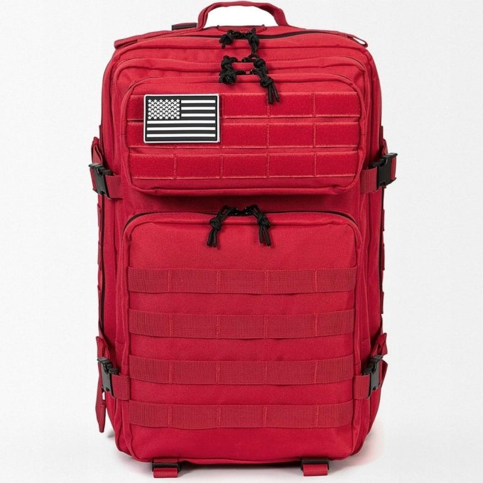 Tactical backpack red 45L