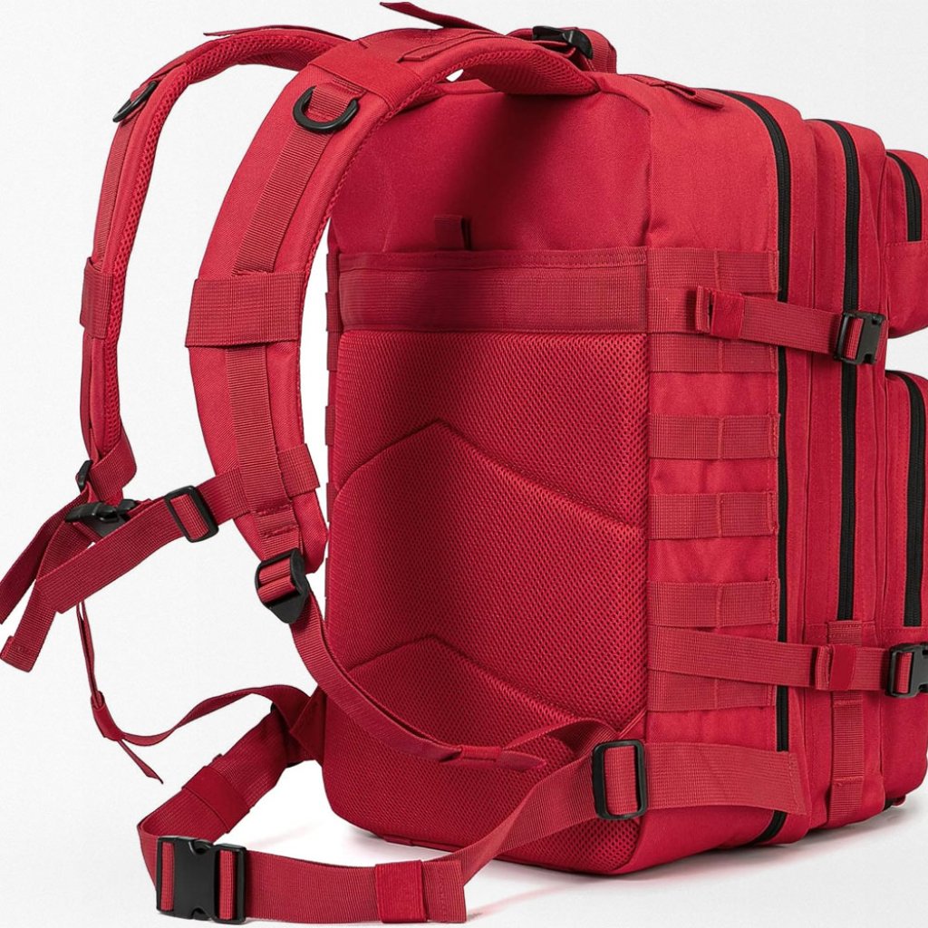 Tactical Backpack Red 45L