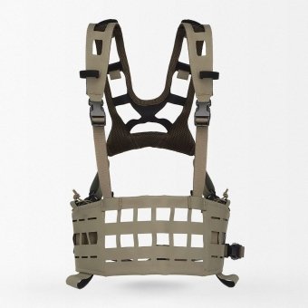 Ultra light chest rig" SPC" - Laser Cut Molle Ranger Green