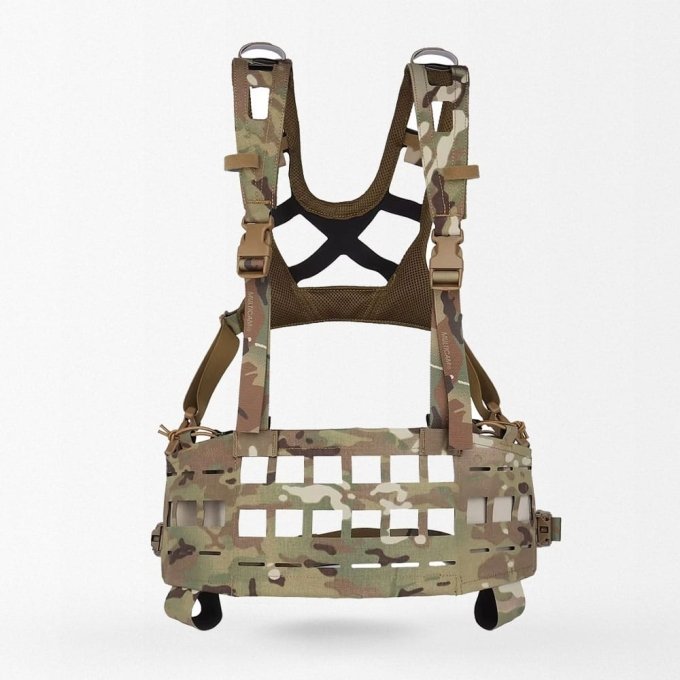 Ultra light chest rig" SPC" - Laser Cut Molle Multicam
