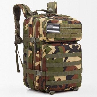 Woodland camo backpack 45L