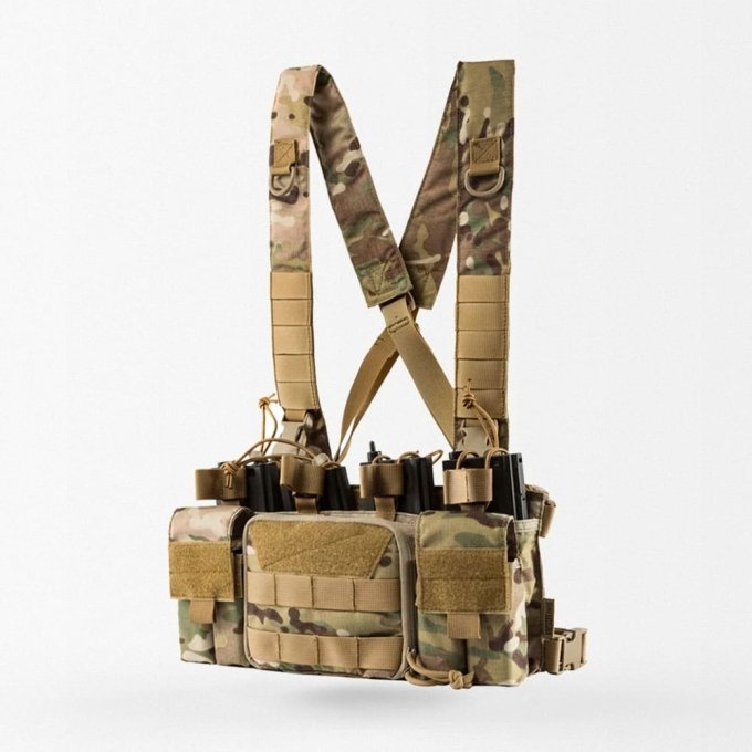 X harness quick release chest rig "Tigris" Multicam