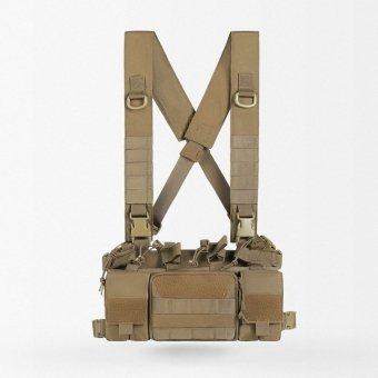 X harness quick release chest rig "Tigris" Coyote Brown