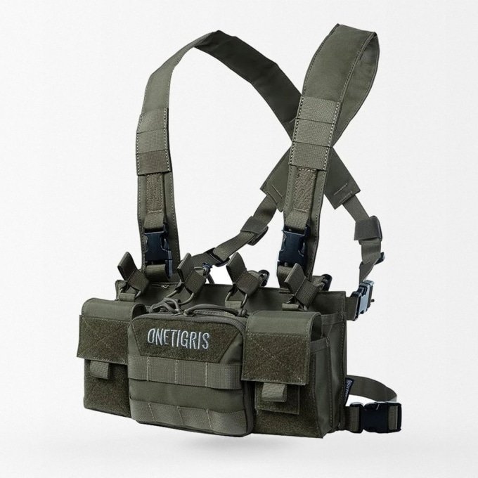 X harness quick release chest rig "Tigris" Army Green
