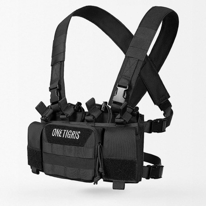 X harness quick release chest rig "Tigris" Black