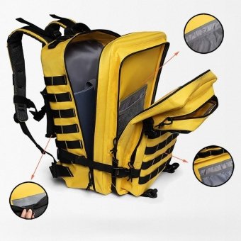 Yellow tactical backpack 45L