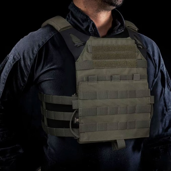 Concealable 10x12 plate carrier